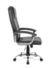 High Back Executive Office Chair PU Leather Desk Chair with Swivel Wheels Black