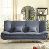 Grey 3 Seater Sofa Bed Recliner Couch Settee Double Sleeper Sofabed Free Pillows