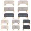Modern Fabric Storage Footstool Ottoman Chair Pouffe Stool Bench Seater Toy Box