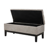 43.3" Upholstered Fabric Bench Bed End Window Seat Ottoman Storage Stool Bedroom