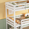 Triple Bunk Beds Kids Children High Sleeper Pine 3FT Single Wooden Bed Frame