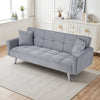 3 Seater Sleeper Sofabed Foldable Fabric Recliner Chair Click Clack Settee Couch