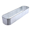 Galvanised Raised Bed Garden Outdoor Elevated Planter Box, Oval/L Shape/Ladder