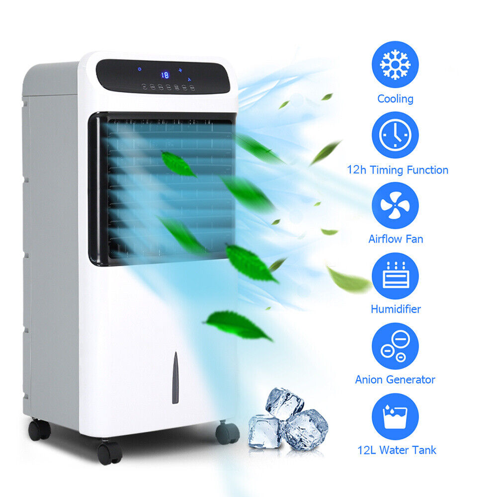 Air Conditioner With Ice And Fan 4-in-1 Portable Air Conditioner Ice/Water Cooler/Fan/Humidifier/Heater