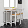 Compact Breakfast Bar Set Dining Table And Chair Stool Kitchen Bistro Furniture