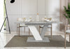 Extendable Table 120-160x80cm Kitchen Stone White Effect Fast Delivery