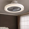 LED Ceiling Fan with 3 LED Light Adjustable Wind Speed Smart Control Low Profile