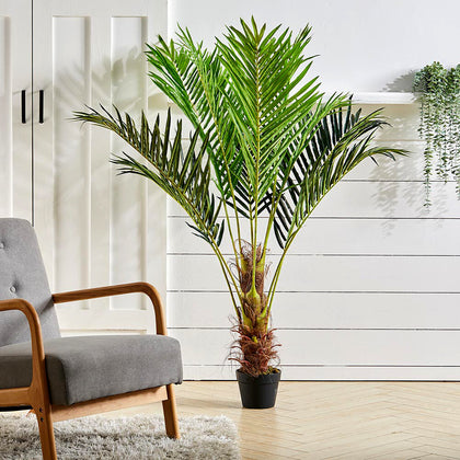 Large Artificial Palm Tree Realistic Fake Green Plant Indoor Outdoor Home Office