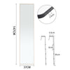 Full Length Over Door Mirror Door Hung Mirror Dormitory Wardrobe Bedroom Mirror