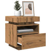 Bedside Cabinet with LED Lights Artisan Oak 40x39x48.5 cm