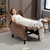 Recliner Armchair Vintage Reclining Chair Wingback Chair with Button Tufted Back