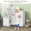 Kids Corner Play Kitchen Wooden Children Role Play Pretend Cooking Playset