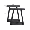 Steel Table Legs Trapezium Frame X Frame Dining Coffee Bench Desk Feet Stand DIY