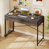 Multipurpose Computer Workstation Vanity Table-Gray