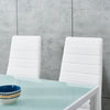 3 Colours Dining Table and 4 / 6 Padded Chairs Set Home Kitchen Furniture New