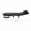 Dark Grey Folding Single Sofa Bed Chair Fabric Recliner Lounge Sleeper Sofabed