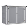 Plastic Garden Storage Shed With Plastic Floor House Tool Shed 139 x 70x 104cm