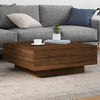 Coffee Table in Brown Oak - Modern Engineered Wood Table for Living Room, N8O8