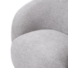 Chenille Fabric Sofa Armchair Swivel Cuddle Chair Light Grey Soft Padded Seat UK