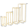 Gold Geometric Flower Stand 40/60/80/100cm Metal Rack Decor Wedding Centerpiece