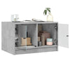 Coffee Table with Glass Doors, Side Table for Living Room Home Office C1A4
