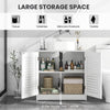 Under Sink Cabinet Freestanding Bathroom Vanity Cabinet w/ 2 Shutter Doors