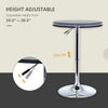 Tall Bistro Pub Bar Table Unit Home Kitchen Dining Cafe Desk Swivel Tabletop