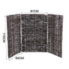 Wheelie Bin Screens Single Garden Wheelie Bin Stores Willow Rattan Screening