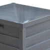 Galvanised Steel Outdoor Garden Storage Chest Box Utility Tool Cabient Lockable