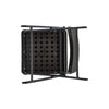 Rattan Garden Folding Dining Table and 2 Chairs Outdoor Balcony Patio Bistro Set