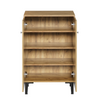 Modern 2-Door Shoe Cabinet 60x31.5x95cm Hallway Storage with Adjustable Shelves