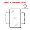 Bathroom Mirror with LED Lights Touch Sensor Backlit Illuminated IP44 500x700mm