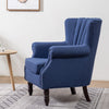 Victorian Retro Wing Back Armchair Accent Oyster Fireside Sofa Lounge Tub Chair