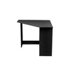 Black/ White Corner Computer Desk PC Laptop Table Book Shelves Home Study Office