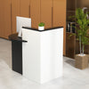Reception Desk Front Computer Table Space Saving Corner Writing Desk Workstation
