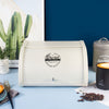 Extra Large Metal Bread Box Roll Top Bin Storage Loaf Kitchen Counter Organiser
