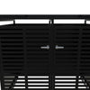 OUTDOOR WHEELIE BIN STORAGE METAL DOUBLE SHED DUSTBIN RUBBISH SCREEN SHELTER NEW
