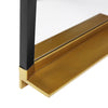Bathroom Mirror Metal Shelf Wood Frame Mirror Wall Mounted With Cosmetics Shelf