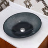 Bathroom Sink Bowl Wash Basin Countertop Tempered Glass Vanity w/ Pop up Drainer