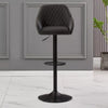 2x Bar Stools Breakfast Comfortable Swivel Gas Lift Kitchen Stool Leather Chairs
