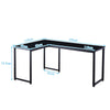 Computer Desk Office Study Workstation Metal Legs Home Corner Table Stand MDF