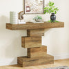Rustic Console Table, 108cm Slim Wood Sofa Table Behind Couch for Living Room