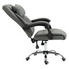 Office Chair Home Desk Chair with Faux Leather Padded Armrest Swivel Chair Grey