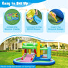 5-in-1 Crocodile Water Park Inflatable Bounce House with Slide & Splash Pool