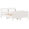 Bed Frame with Headboard White 160x200 Solid Wood Pine Y3Y1