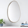 Wall Mounted Framed Mirror Vanity Makeup Bedroom Glass Dressing Mirror Shaped