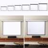 Pull Down Manual Projector Screen Ceiling Wall Mount 4:3/ 16:9 Home Office Movie