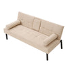 Panana Fabric Sofa Bed Sofabed with Drink Holders Recliner Free Bolster Cushions