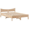 Bed Frame with Headboard 140x190 Solid Wood Pine L2R2