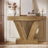 105cm Console Table, Farmhouse Entryway Sofa Table with V-Shaped Base for Foyer